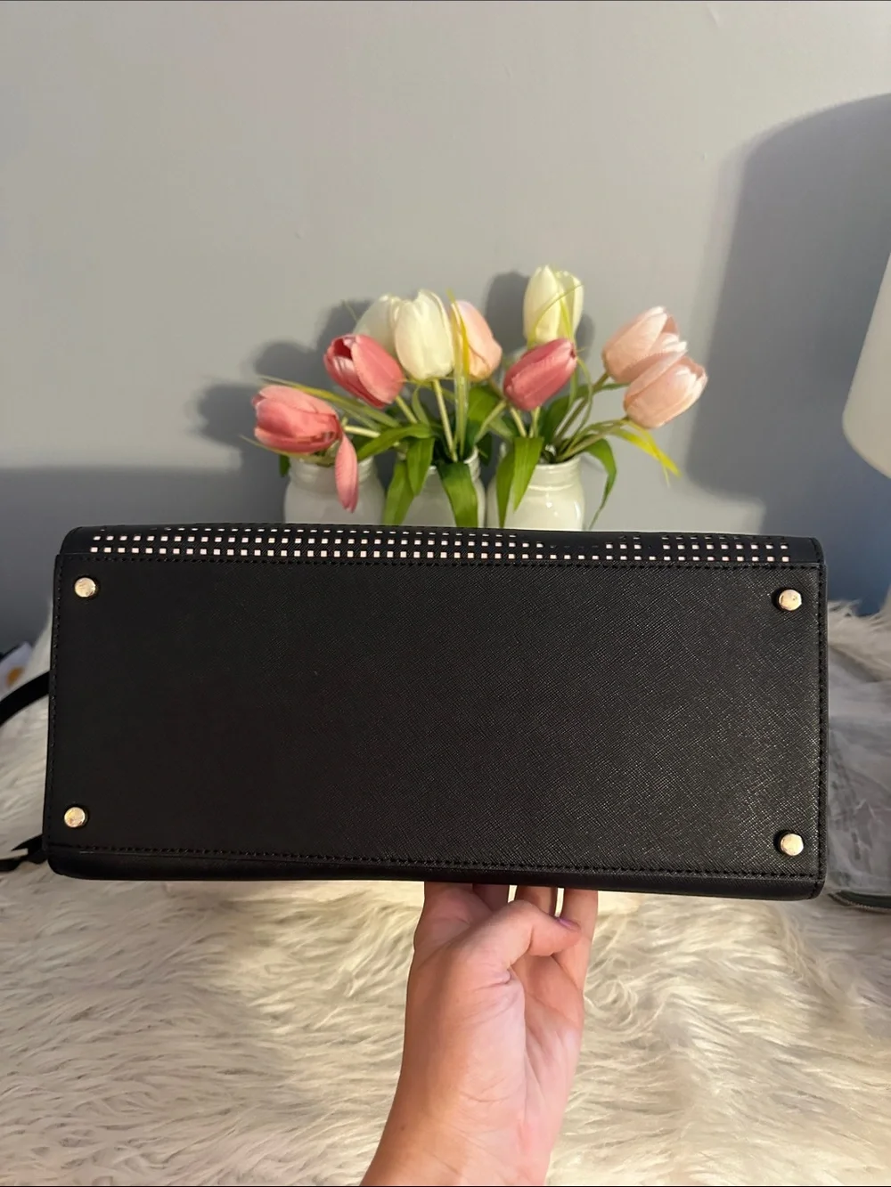 Kate spade Cameron street candace perforated rose bag